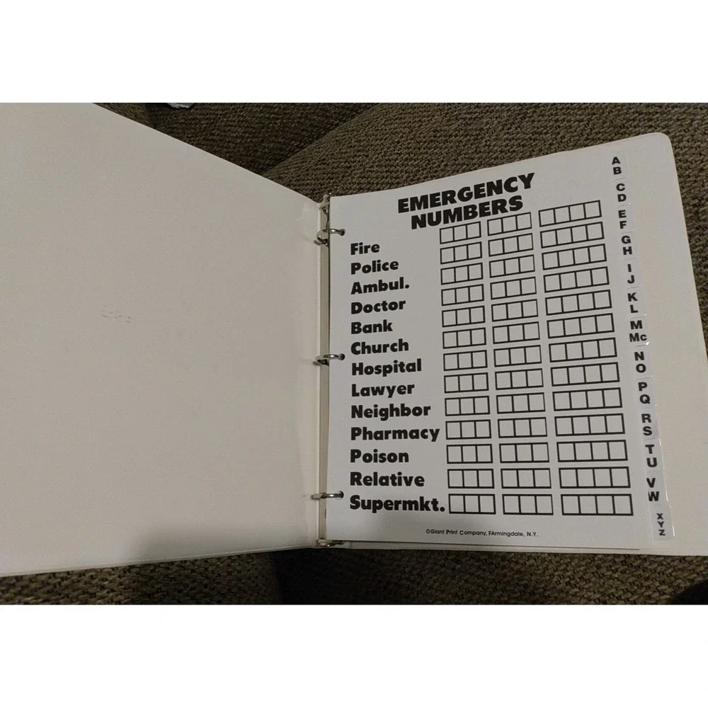 The Giant Print Address Book New, Not Used Vision Impaired Seniors Elderly Help